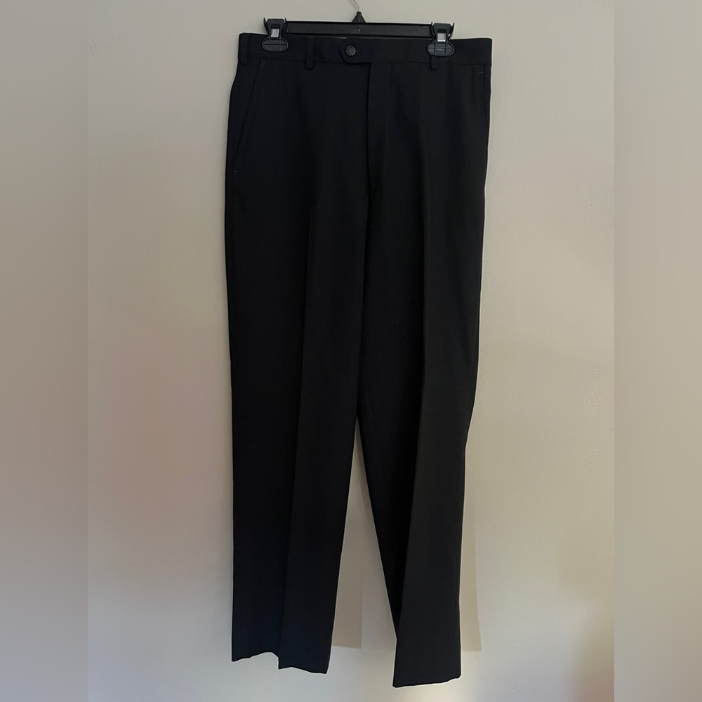 NWT Alfani Charcoal Wool Trousers 32x30